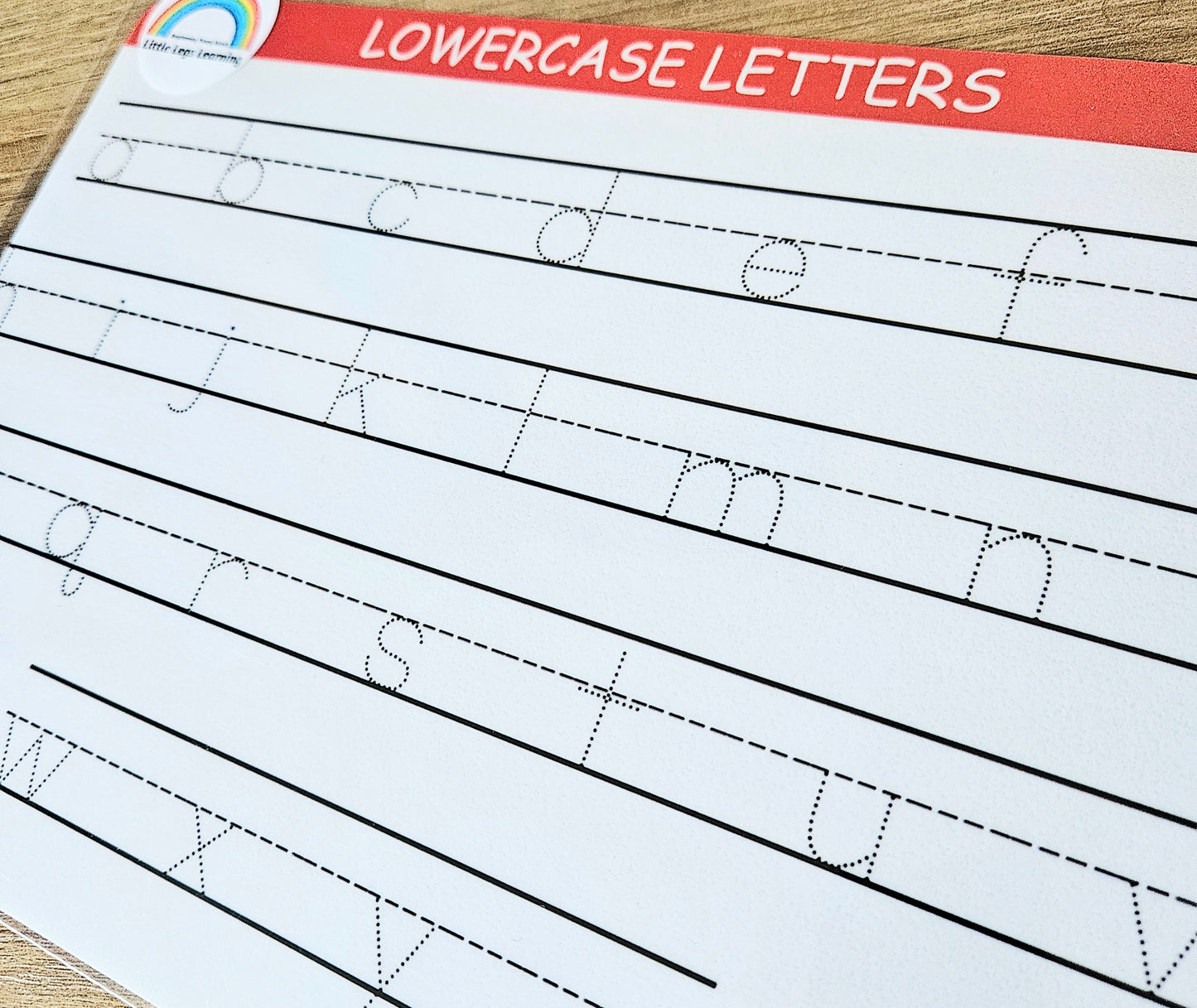 Tracing Lowercase Letters