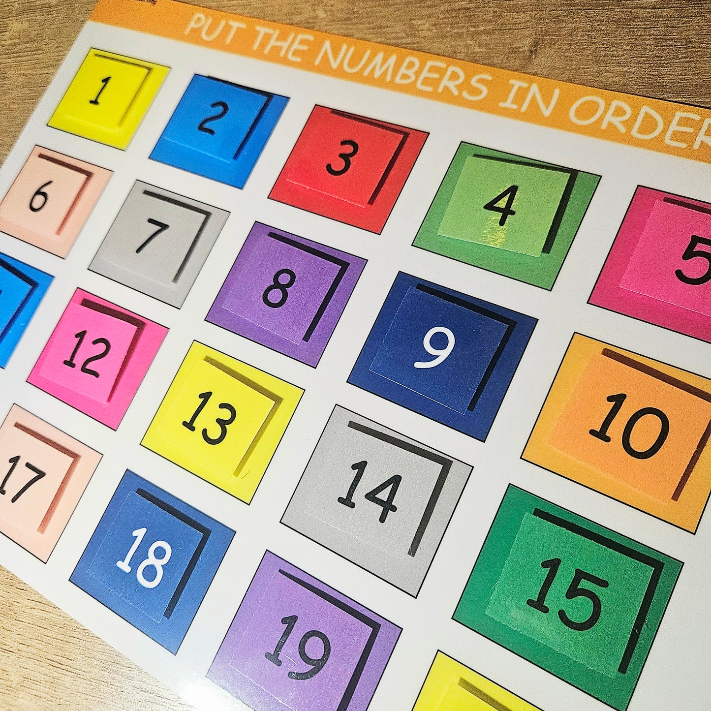 Put the Numbers in Order