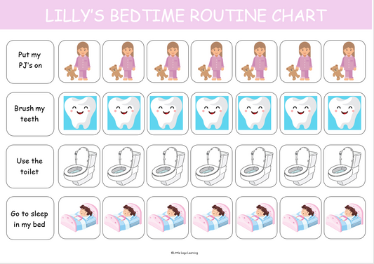 Bedtime Reward Chart