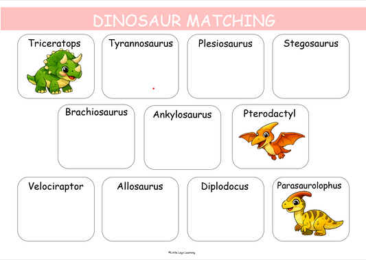 Matching Dinosaurs