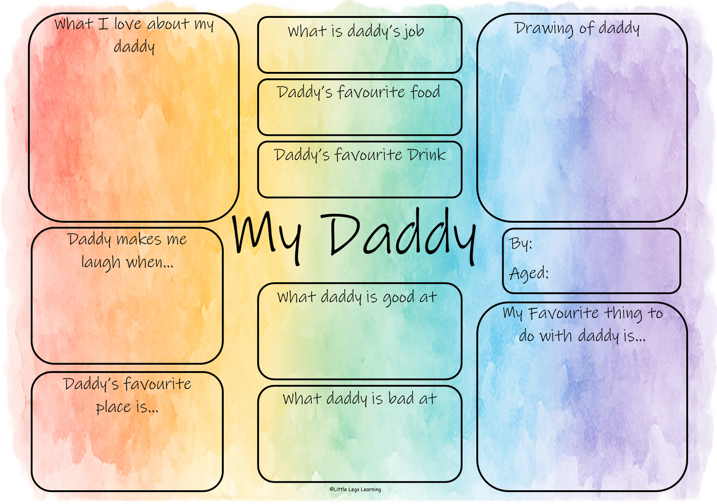 'My Daddy' Memory Mat